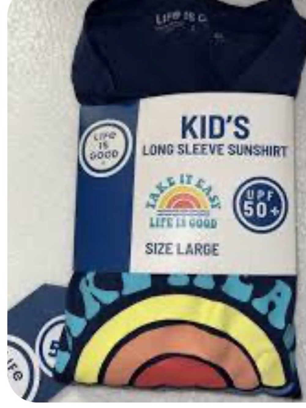 Life is Good Kids' Navy Long Sleeve Sunshirt